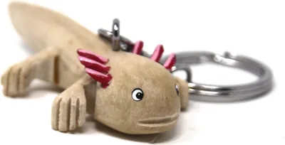 Produktbild von Schlüsselanhänger aus Holz - Axolotl