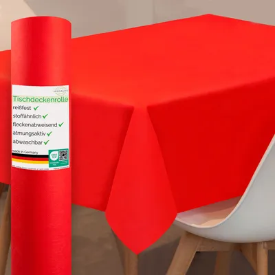 Produktbild von Sensalux Tischdeckenrollen 1,18m x 10m rot