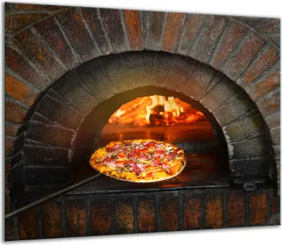 Produktbild von Herdabdeckplatten Glaskeramikkochfeld-Abdeckung Spritzschutz Glas 60x52cm Pizza