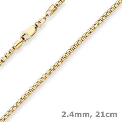 2-4mm-Armband-Veneziakette-aus-585-Gelbgold-21cm
