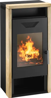 Produktbild von Wamsler Kaminofen | Yara Sandstein - Stahl grau | 8 kW