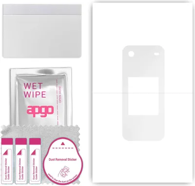 Produktbild von apgo Rückseite Schutzfolie, klar, kompatibel mit Nokia 2780 Flip, Hinten Hydrogel-Displayschutzfolie mit Positionierhilfe, kratzfest, einfache Montage