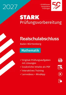 Produktbild von STARK Mathematik - Realschulabschluss 2027 BW - Prüfungsvorbereitung
