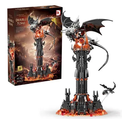 Obrázek produktu pro DK 7043 Dark Tower – fantasy stavebnice s 997 dílky | Velký model Temné věže na vystavení | kompatibilní s jinými stavebnicemi