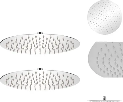 Obrázek produktu pro vidaXL Dešťové sprchové hlavice 2 ks. Nerezová ocel Ø 30 cm - Sprchové hlavice