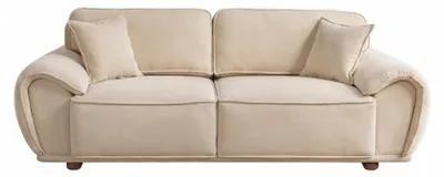 Obrázok produktu pre Pohovka v tmavo béžovej farbe, moderný štýl, trojsedačka, mäkké podrúčky, nová