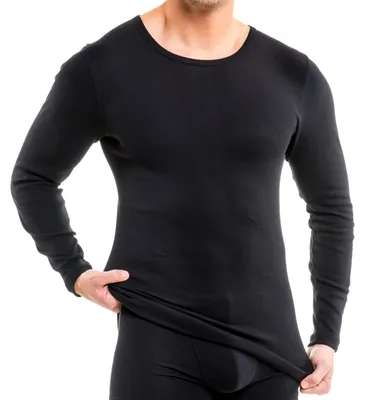 Produktbild von HERMKO 63640 Herren langarm Funktionsshirt atmungsaktiv, Größe:D 8 = EU XXL, Farbe:schwarz