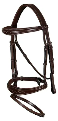 Produktbild von Dyon Us Jumping Collection Flash Anatomic Bridle Nasenriemen Braun Cob Braun Cob