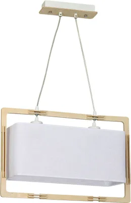 Obrázek produktu pro Závěsné svítidlo LOKI, bílé, 2xE27x60W, kov, rozměry: 80x50x14 cm, IP20, Aldex