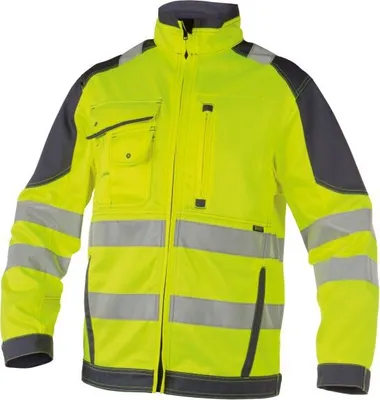 Produktbild von Dassy Warnschutz Arbeitsjacke Orlando PESCO74 STANDARD 300367 Gr. 4XL neongelb/zementgrau