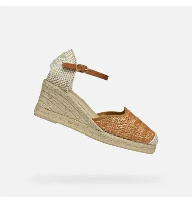 Produktbild von Geox Hellbraune Damensandalen Gelsa Low 40