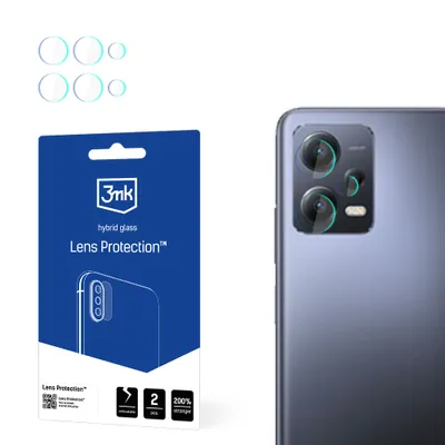 Produktbild von 3mk Hybridglas Lens Protection für Redmi Note 12 5G Kamera Objektiv Kameralinse 0,16mm 6H (4 Stück)