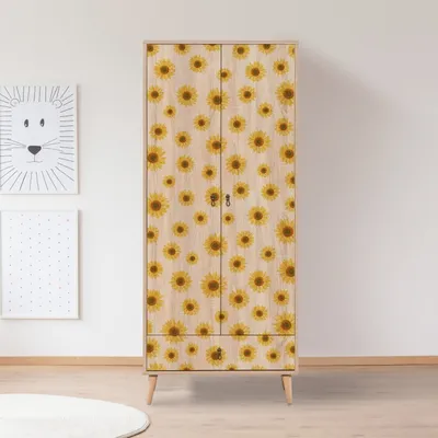 Produktbild von Skye Decor, City Gardrop Seed, Kleiderschrank, Mehrfarbig, 100 % MELAMINBESCHICHTETE SPANPLATTEN, 80 x 45 x 190 cm