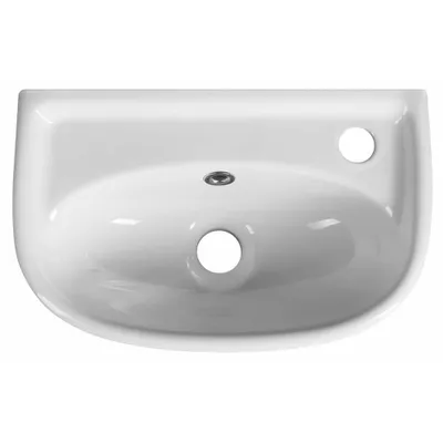 Produktbild von Aqualine Keramik-Waschtisch 40x25cm, weiß