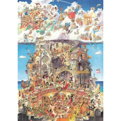 Immagine prodotto di Puzzle 1500 pz Triangolare - Paradiso e Inferno, Prades