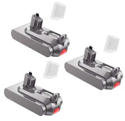 Zdjęcie produktu dla Zapasowy akumulator 25,2 V, 6000 mAh - akumulator litowo-jonowy do odkurzaczy - zestaw 3 sztuk - kompatybilny z modelami V11, V15, SV15, SV16, SV17, SV22, SV28, SV29, SV47, numery części: 970938-01, 970425-01 - tylko akumulatory - 3BAT