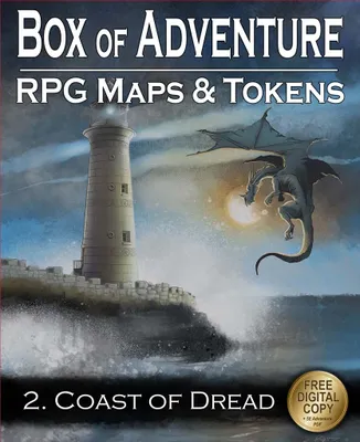 Zdjęcie produktu dla Loke Battlemats Box of Adventure Coast of Dread - Tabletop-Rollenspiel-Zubehör - ENG Edition