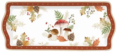 Image de Plateau de service AUTUMN BREEZE Automne 35x15cm Porcelaine en GB Easy Life