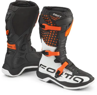 Image de Bottes de motocross pour enfants Forma Drift, noir/orange, taille 33