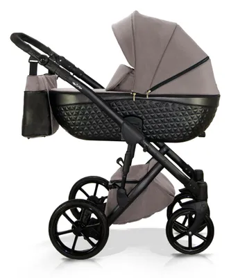 Produktbild von Milukids Djuna 3-in-1 Kombikinderwagen Schwarz mit Babyschale (DJN-01)