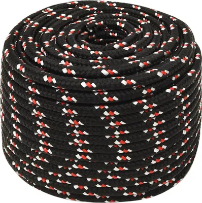 Produktbild von vidaXL Bootsseil Schwarz 12 mm 100 m Polypropylen