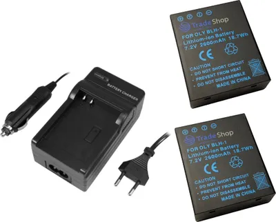 Produktbild von 2x Hochleistungs Li-Ion Akku ersetzt Panasonic DMW-BLJ31 DMW-BLJ31E + Ladegerät Ladestation für Panasonic Lumix S1 S1R S1H DC-S1 DC-S1R DC-S1H