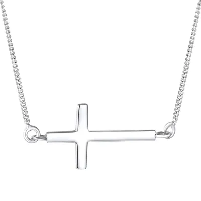 Produktbild von Rafaela Donata Halskette Kreuz Sterling Silber 42,0 cm Basiskette + 5,0 cm Verlängerung 60903103