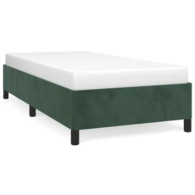 Immagine prodotto di vidaXL Struttura letto senza materasso verde scuro 80x200 cm velluto