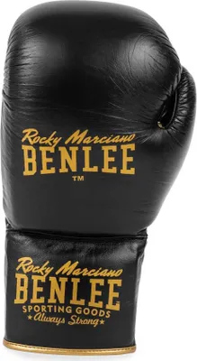 Immagine prodotto di Guanti da boxe in pelle CRASHER Nero/Oro 20 oz BENLEE