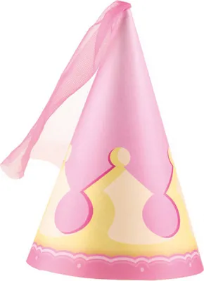 Produktbild von 4 Party Hüte Prinzessin für Kinder-Geburtstag