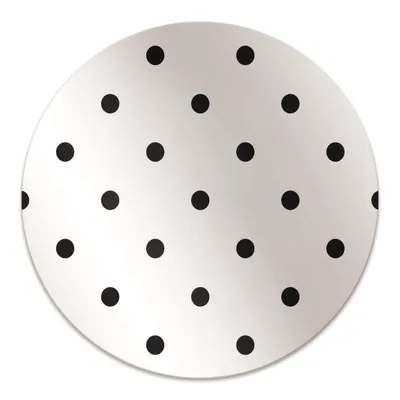 Produktbild von Rundmatte - Stuhlunterlage Bürostuhlunterlage - Rund Ø 100 cm - Bodenmatte - Fußmatte - Schwarze Punkte