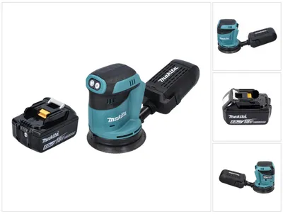 Immagine prodotto di Levigatrice orbitale a batteria Makita DBO 180 G1 18 V - 125 mm + 1x batteria 6,0 Ah - senza caricabatterie