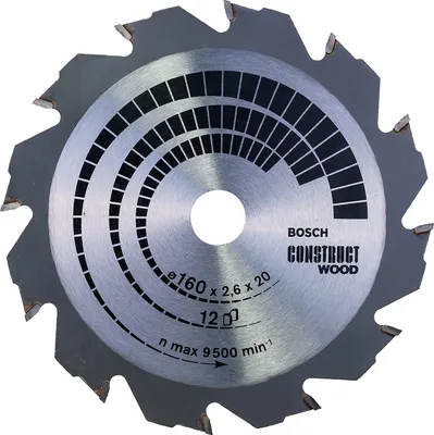 Immagine prodotto di Lama veloce e taglio grosso BOSCH 160 mm legno e alluminio