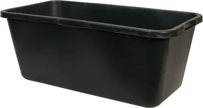 Produktbild von Mörtelkasten 65 l schwarz mit Literskala, 73 x 40 x 30 cm – ideal zum Mischen, Transportieren und Aufbewahren von Mörtel und Baustellenmaterialien