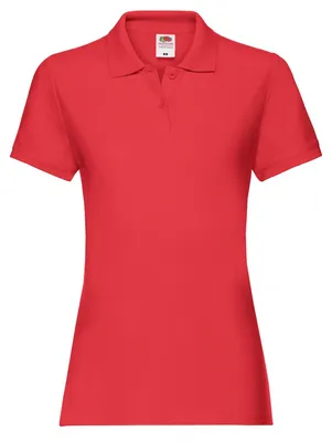 Produktbild von Fruit of the Loom - "Premium" Poloshirt für Damen FK2965 (S) (Rot)