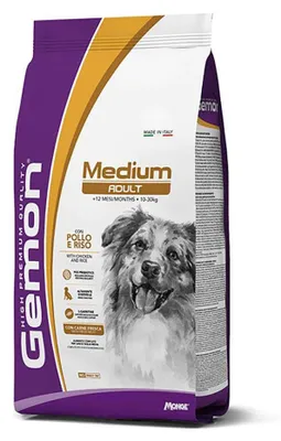 Imagen del producto de Alimento para perros adultos de tamaño mediano, sabor pollo. Formato: 3 kg