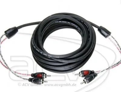 Produktbild von ACV 30.4980-500, 2 x RCA, Männlich, 2 x RCA, Männlich, 5 m, Schwarz