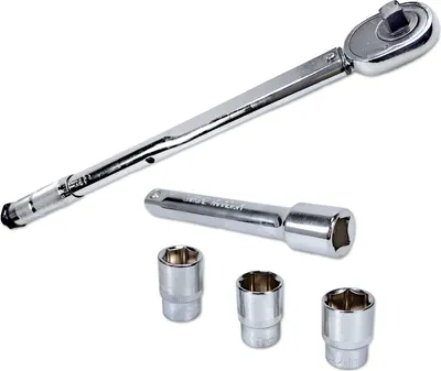 Produktbild von Drehmomentschlüssel-Set | 1/2" | 28–210 Nm | inkl. Nüsse & Koffer