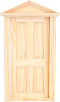 Obrázok produktu pre Miniatúrna drevená dverka, miniatúrne dverka, miniatúrne doplnky do domčekov pre bábiky na dekoráciu
