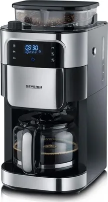Produktbild von SEVERIN KA 4813 Filterkaffeemaschine Edelstahl-Mahlwerk feinste Mahlung Filter (129,99)