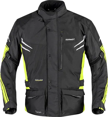 Produktbild von Germot Herren Motorradjacke Tyron , Schwarz Gelb, 3XL