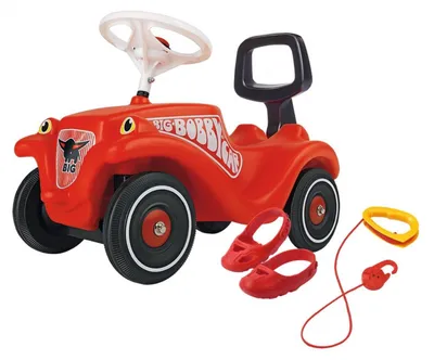 Immagine prodotto di BIG BC Classic Superpack Bobby Car mit Walker, Schuhschoner und Zugseil