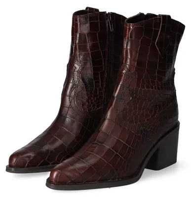 Imagen del producto de Botines de mujer Kaerlek, color rojo, cuero liso, talla: 38