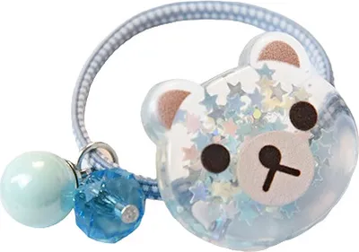 Produktbild von RU-19703 Haargummi Bärchen/Blau für Kinder KP19703