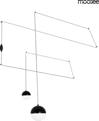 Zdjęcie produktu dla MOOSEE lampa ścienna BOWL DUO czarna