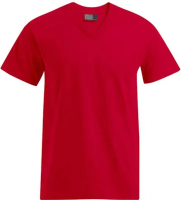 Produktbild von Premium V-Ausschnitt T-Shirt Herren, Rot, M