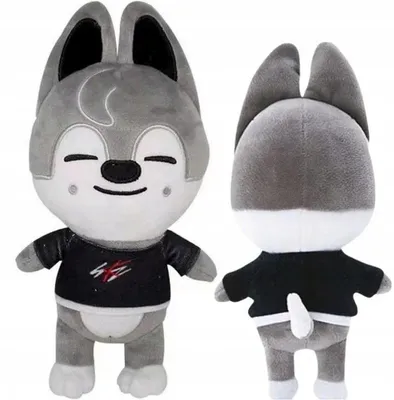 Produktbild von Stray Kids Plüschfigur Wolf 25 cm – WOLF CHAN SKZOO Plüschtier Geschenk