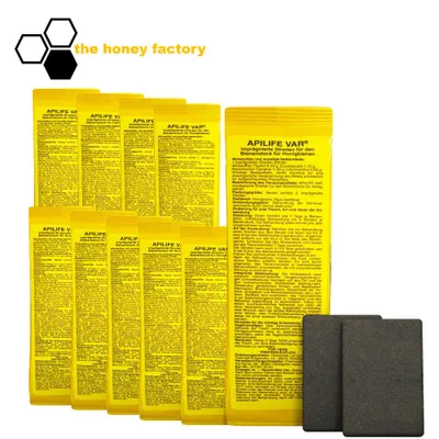 Produktbild von 10x2 APILIFE VAR Streifen Api Life Varroa Behandlung Thymol Liebig Aumeier Biene