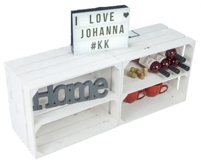 Produktbild von 2er SET  "Johanna"   Weiß   Längs
