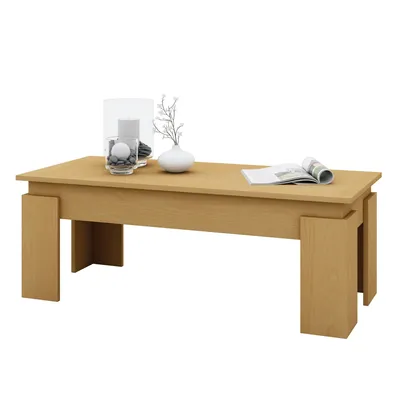 Produktbild von AI SEN Couchtisch Otis 3, 16 mm Melamin Buche Nachbildung, 110 x 50 x 43cm ohne Zwischenboden; AI 00093